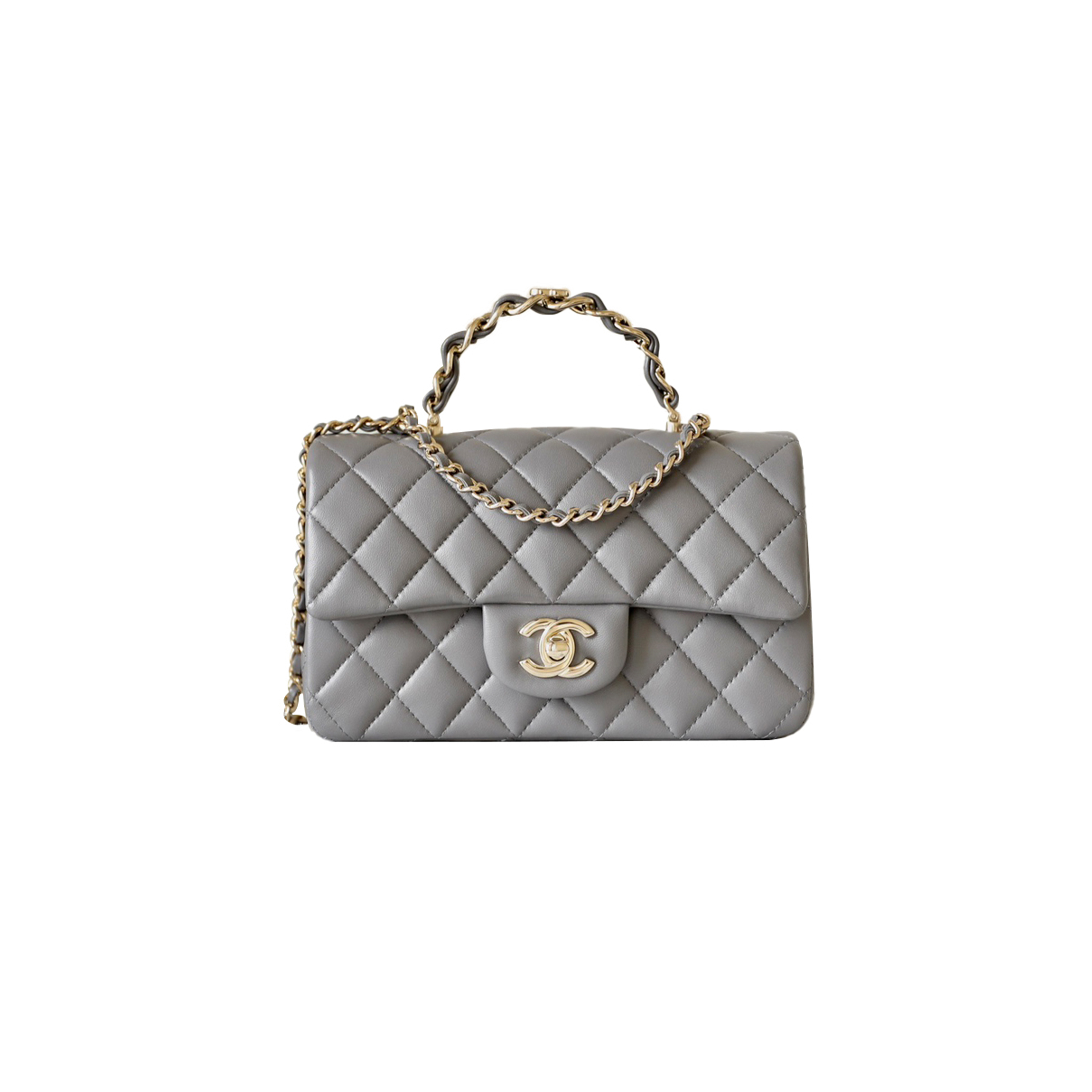 CHANEL MASTER DOUBLE C-HANDLE FLAP BAG (20*12*6cm) 